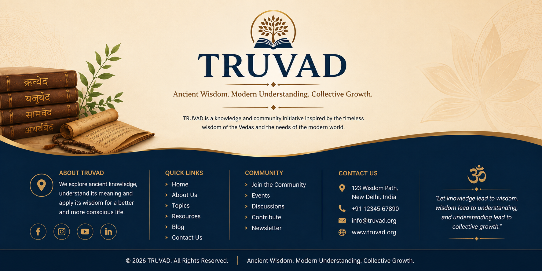 TRUVAD Footer